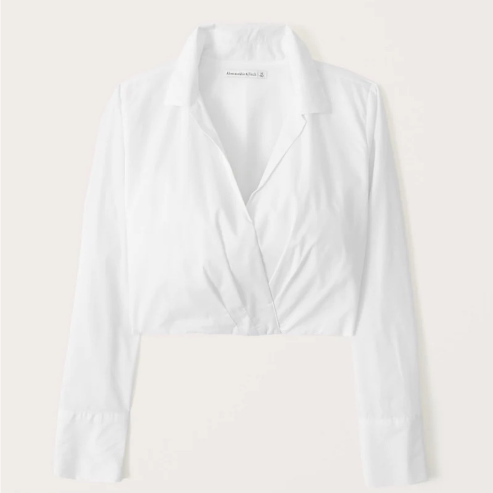 Abercrombie Long Sleeve Poplin Top XS